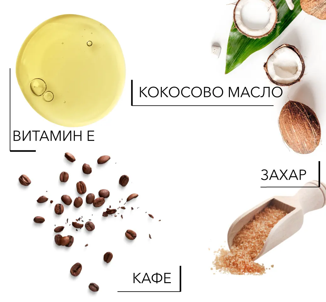 active ingredients scrub zahar kafe