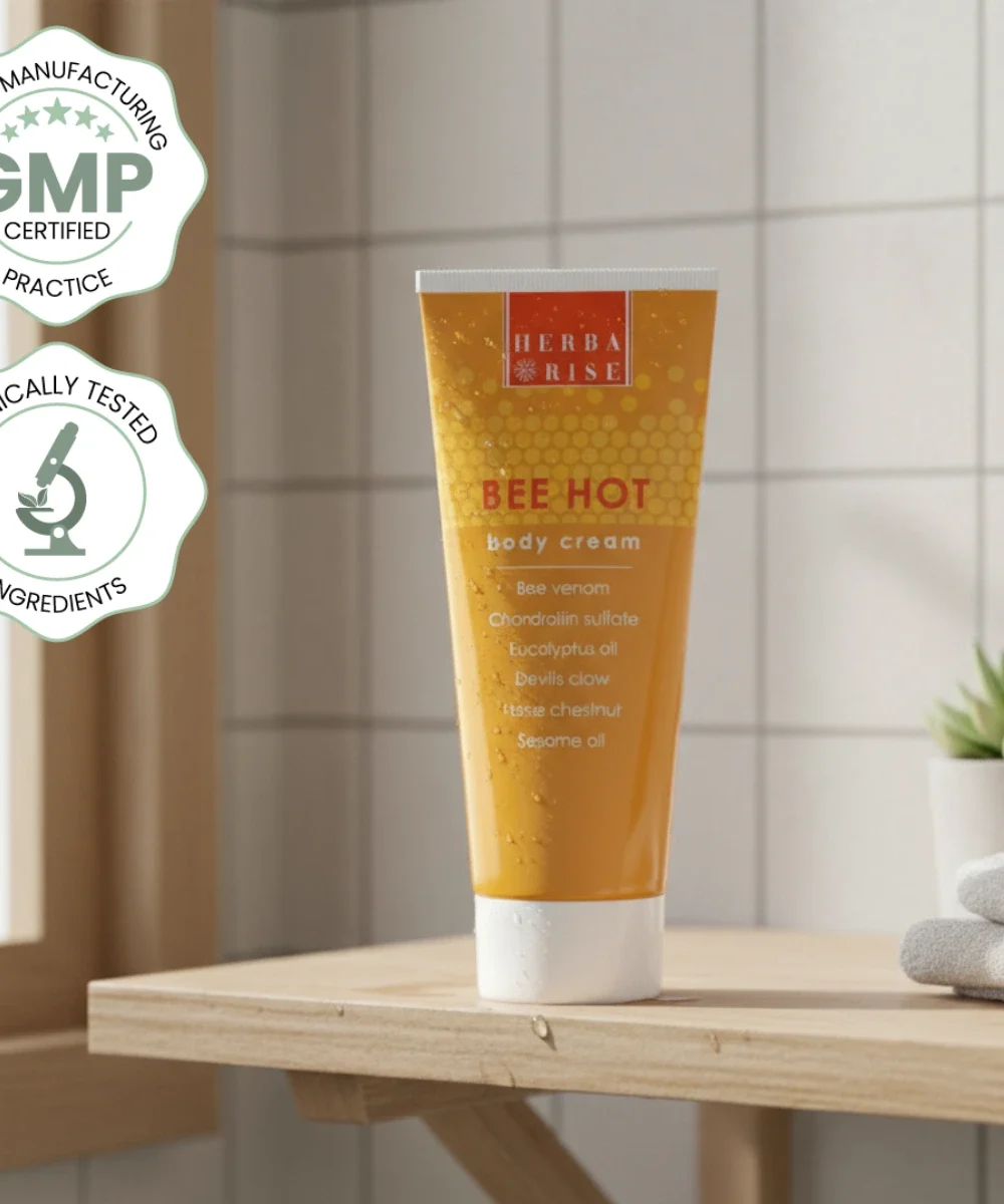 Загряващ крем за болки в кръста и ставите BEE HOT