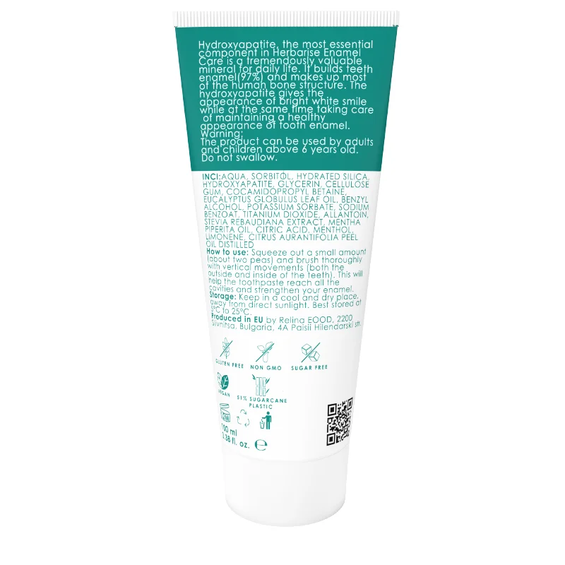 Паста за зъби с хидроксиапатит без флуорид Denta Enamel Care – За чувствителни зъби и здрав емайл