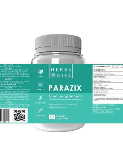 PARAZIX Натурална хранителна добавка против паразити Herbarise