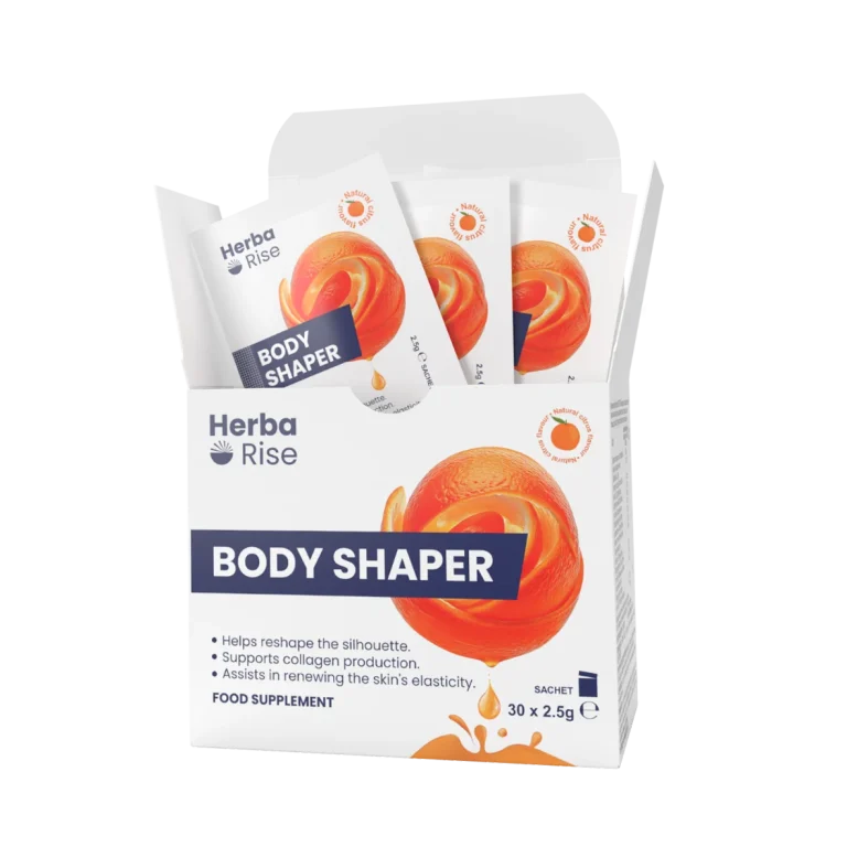 Кутия Body Shaper с разтворими сашета от Herbarise – хранителна добавка за контрол на теглото, отводняване и против целулит.