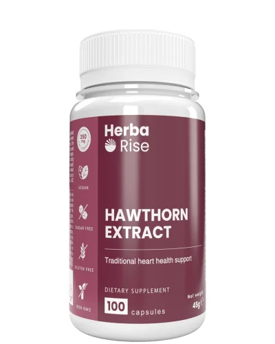 Глог Екстракт / Hawthorn Extract 350 mg, 100 капсули