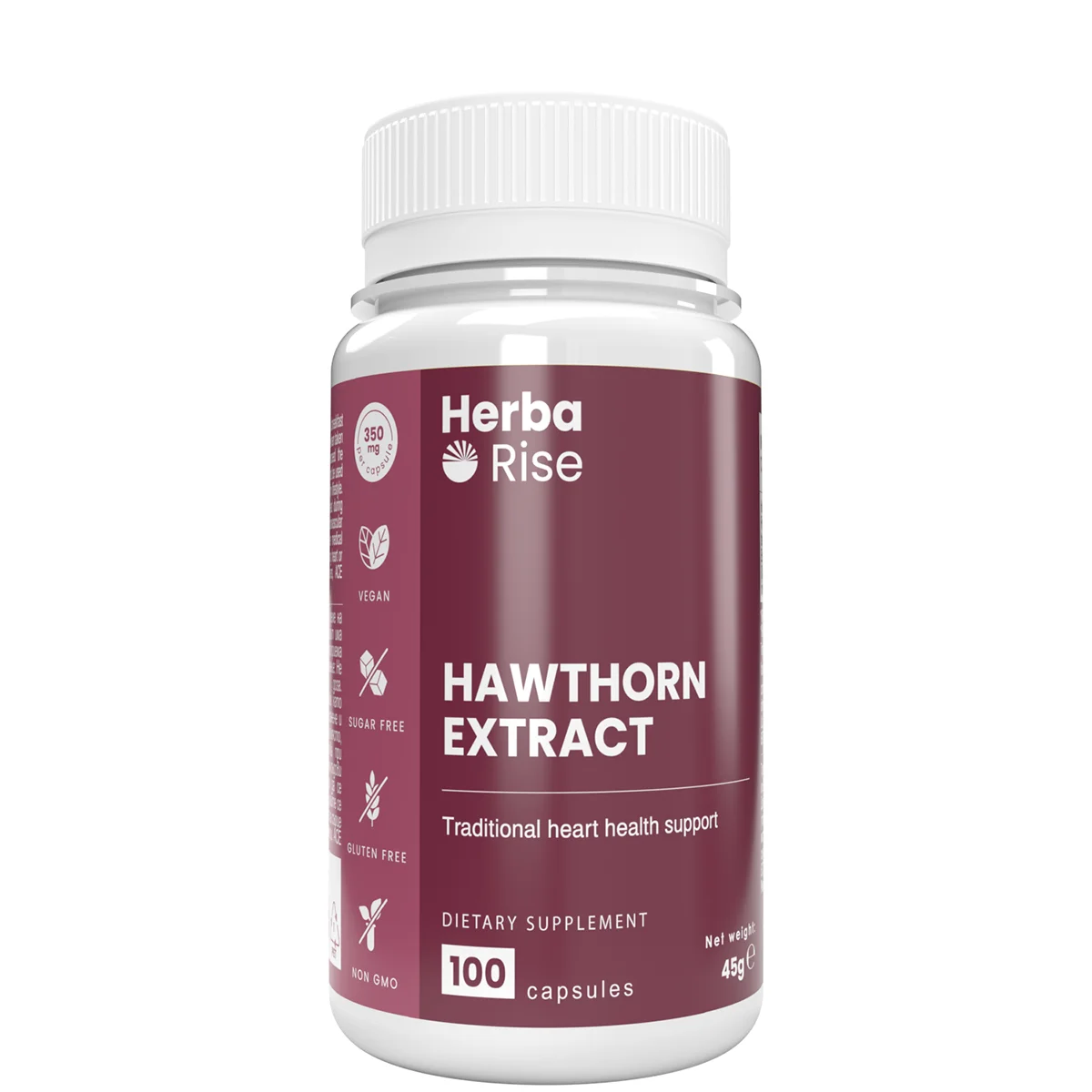 Глог Екстракт / Hawthorn Extract 350 mg, 100 капсули