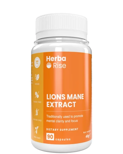 Лъвска Грива Екстракт / Lions Mane Extract 340 мг, 90 капсули