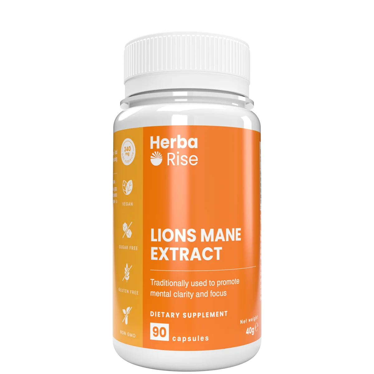 Лъвска Грива Екстракт / Lions Mane Extract 340 мг, 90 капсули
