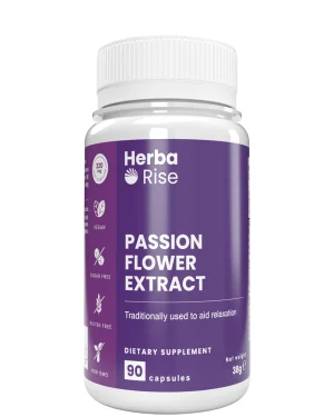 Passion Flower Extract / Пасифлора Екстракт – 320 мг, 90 капсули – Спомага за намаляване на стреса и безсънието